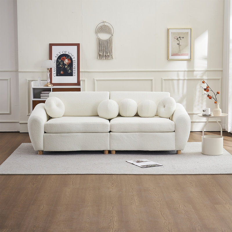 Canapé moderne pour le salon, Chenille blanche