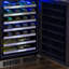 Marvel 24"W. Professional 5.2 Cu.Ft. Built-In Single Zone Wine Refrigerator - Stainless Steel Frame with Glass