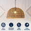 Luminaire suspendu en forme de dôme à 1 lumière Khorawa-1897602563-1919875263-1919875249