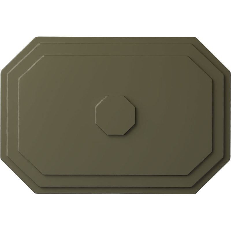 Médaillon de plafond Felix l 25 1/4 po x H 17 1/4 po x P 1 3/4 po, Tortue peinte