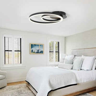 2-Light LED Flush Mount Dimmable for Bedroom Hallway Living Room
