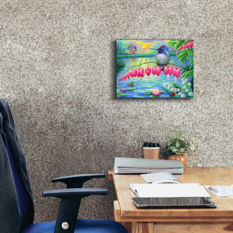 «Morning Glory» par Bridget Voth, H 12 po x l 16 po x P 0,75 po