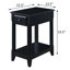 Table de bout rectangulaire en bois avec rangement de style transitionnel Bhairavi-118803030-48191509