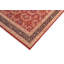 Tapis unique noir, rouge et brun clair de 8 pi x 9 pi 10 po Parid