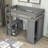 Clamart Wood Loft Bed with Wardrobes and 2 Drawer-594200111-594200109