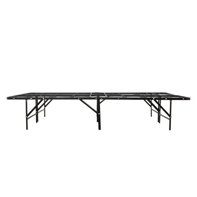 Queen Metal Platform Bed Frame with Steel Foundation, Black – No Box Spring Required