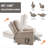 Dual Motor Infinite Position Up To 350 LBS Leatherair Power Lift Recliner Chair, Heavy Duty Motion Mechanism With 8-Point Vibration Massage And Lumbar Heating-212890479