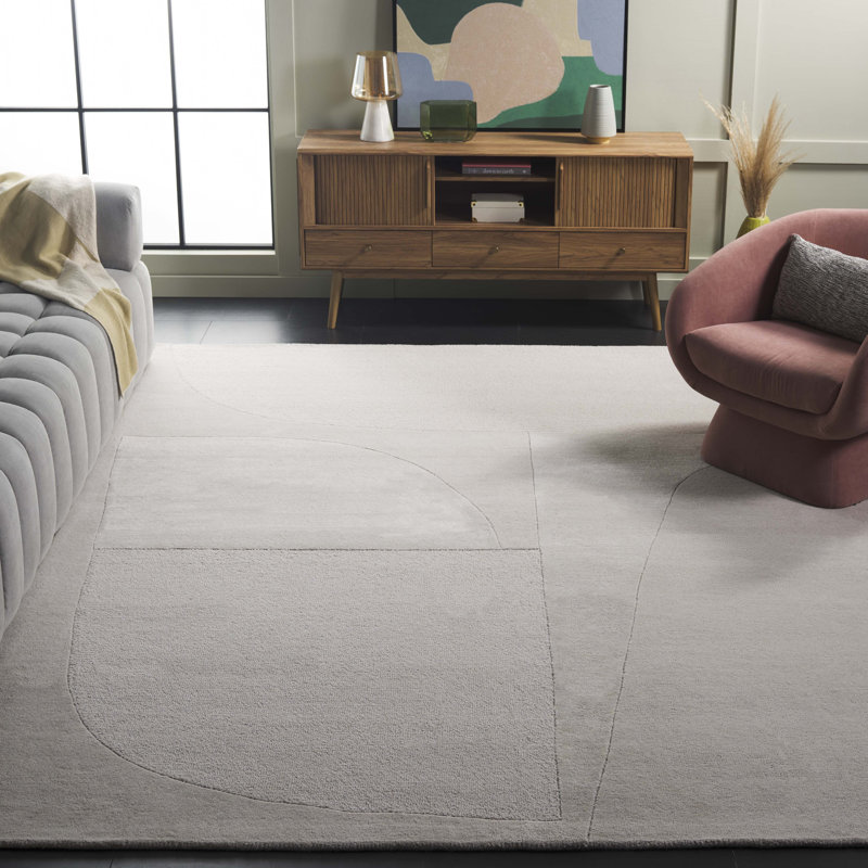 Tapis gris Fifth Avenue 253, Rectangle 8 pi x 10 pi