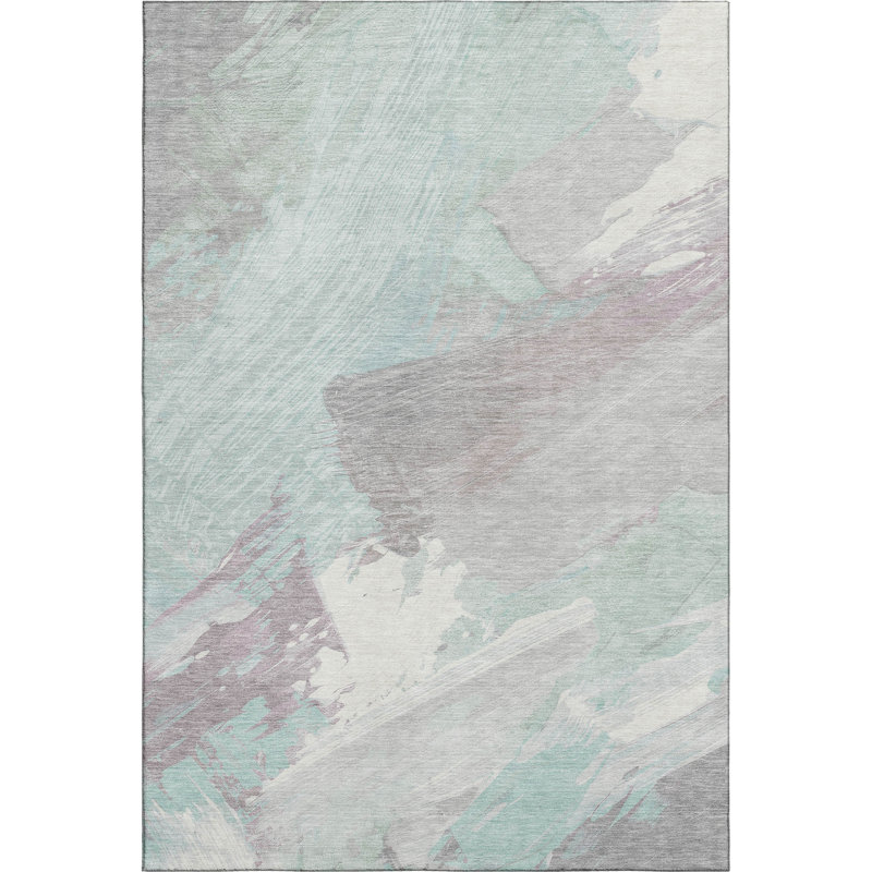 Premium Machine Washable Sykora AMF1511 Modern Rug, Rectangle 10' x 14'