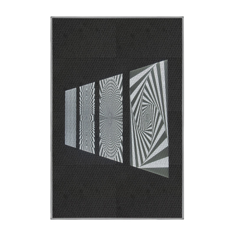 Tapis noir Kirtland, Rectangle 5 pi x 8 pi