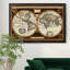 Carte du monde décorative - reproduction de cadre photo sur toile-1059438035-1059438037