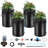DWC Hydroponics Grow System Deep Water Culture with Top Drip 4 Buckets