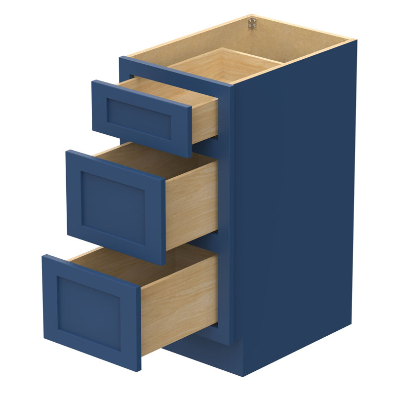 Base de meuble-lavabo simple Hibbard seulement, H 32,5 po x l 15 po x p 21 po, Bleu