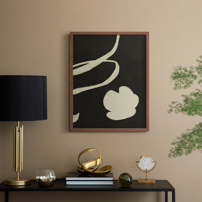 Neutral Spring I Framed Print - Solid Wood, 21" H x 17" W, Walnut