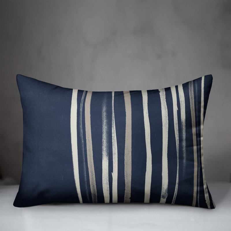  Outdoor Rectangular Pillow Cover & Insert, Blue