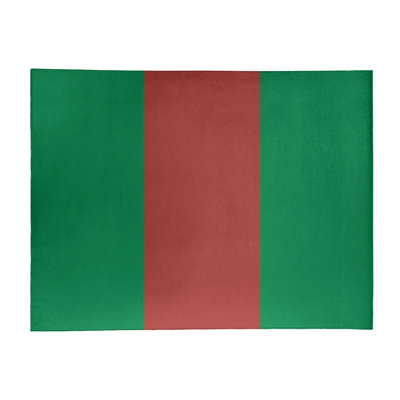 Tapis à rayures vert/doré
