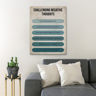 Quotes And Sayings - Challenging Negative Thoughts No Style
