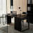 Black Rectangular Solid Wood+Iron desk-934307952