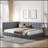 Full Size Upholstered Daybed/Sofa Bed Frame, Velvet