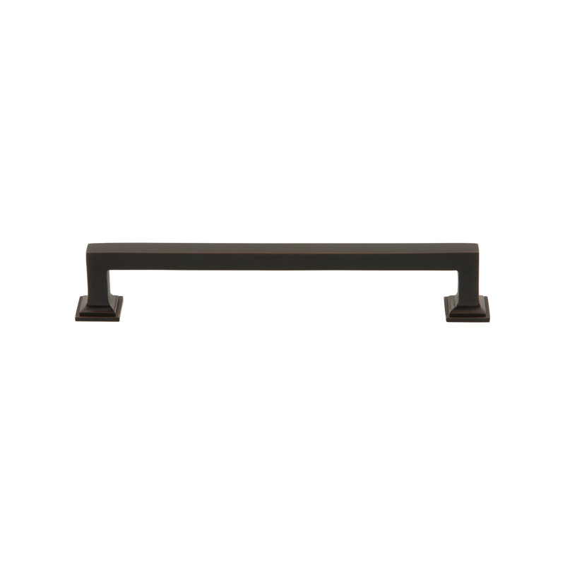 Grandeur Geneva 6" Brass Handle Pull, Timeless Bronze