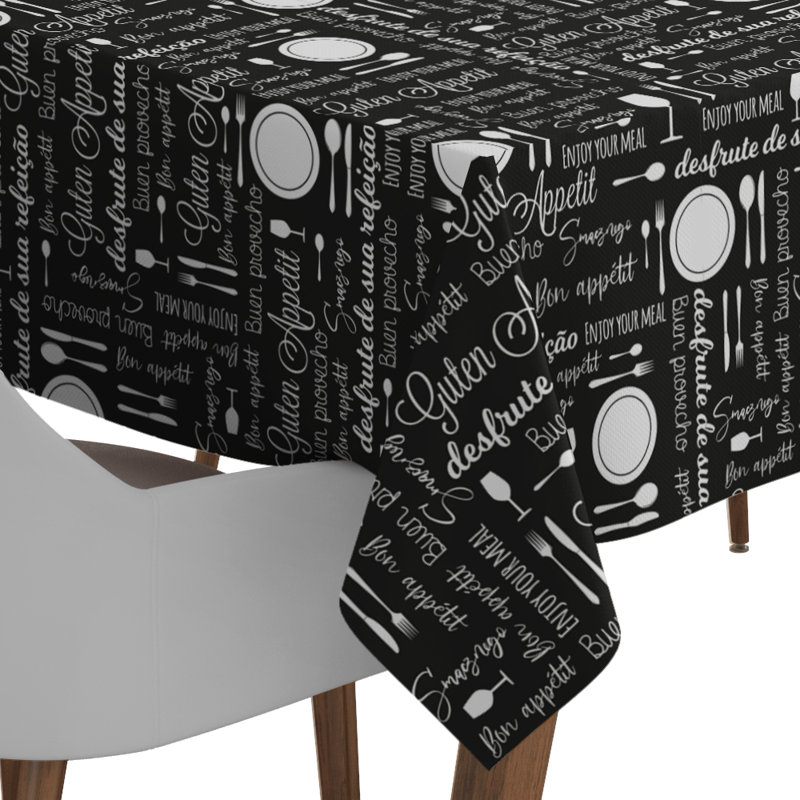 Nappe, Noir / gris, 90 po x 60 po