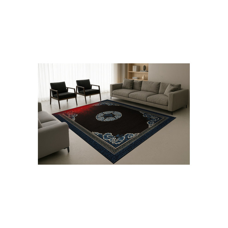Tapis beige tissé traditionnel Mosso, 3'11" x 5'11"
