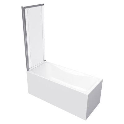 Clearbrook 40'' W 55'' H Semi-Frameless Rectangle Reversible Tub & Shower Kit