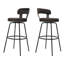 Tabouret de bar et de comptoir pivotant à dossier bas Kipton-1854992588-1854992591