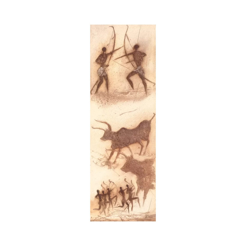 African Impression II by Jan Eelse Noordhuis - Wrapped Canvas Panoramic Painting, 30.48 cm H x 91.44 cm W x 1.91 cm D