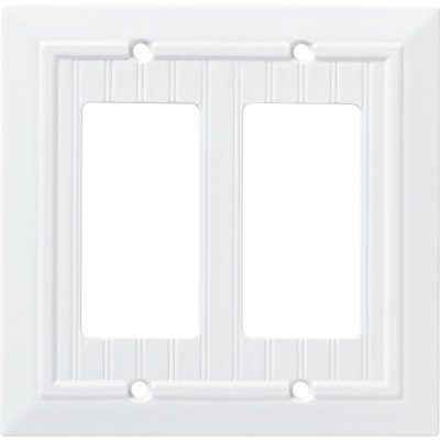 Classic Beadboard 2-Gang Rocker Wall Plate