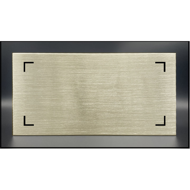 Panneau d'adresse en aluminium illuminé, Bronze clair, Oui