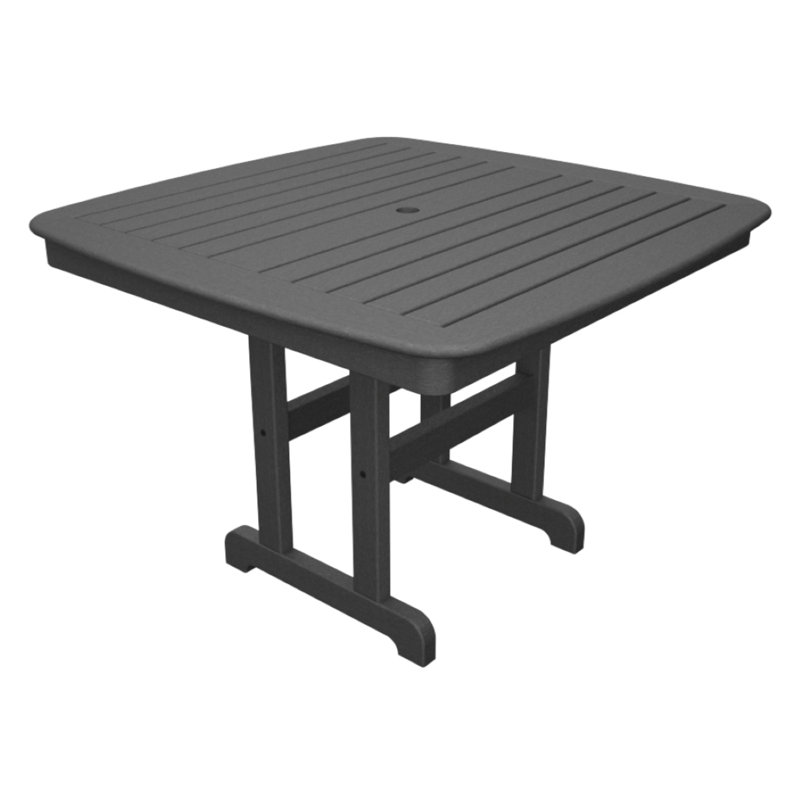 TREX Outdoors Yacht Club Dining Table, Gray, 44"