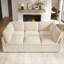 Canapé modulable 6 places de 310 cm de large avec poufs, montage facile sans outils, tissu chenille-181663932