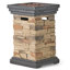 Colonne de feu de 29 po de hauteur - 40000, gris pierre, finition charmante 19,4 po X