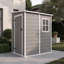 4ft X 5ft Lean To Garden Storage Shed With Window, Ventilation & Lockable Door  Durable Weather-resistant Outdoor Storage With Plastic Roof