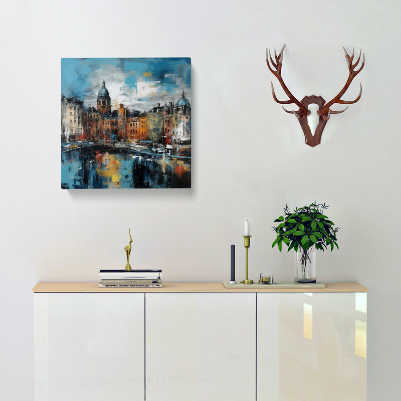 City Of Belfast Abstract Expressionism No.1 - Print, 50cm H x 50cm W x 3cm D