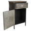Dinan 42cm W Metal Bedside Table