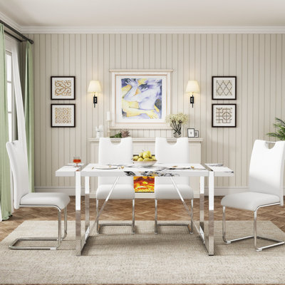 5 Piece Dining Set Dining Table Set Dining Room Set Dining Set Kitchen Table and Chairs