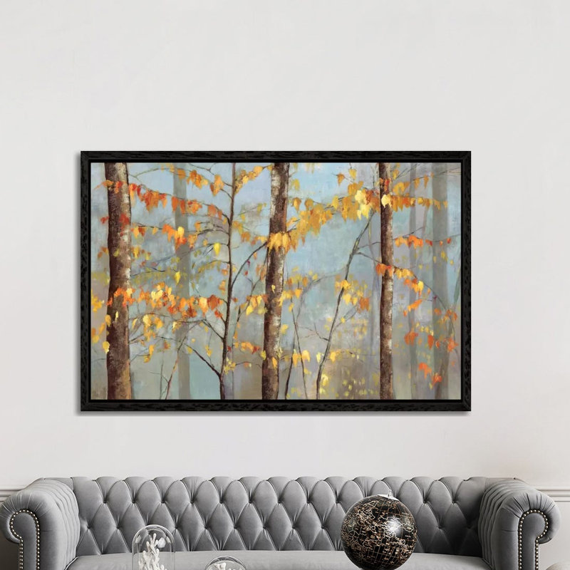 Delicate Branches by Allison Pearce - Painting on Canvas, Black Framed Canvas, 152.5 cm H x 101.5 cm W