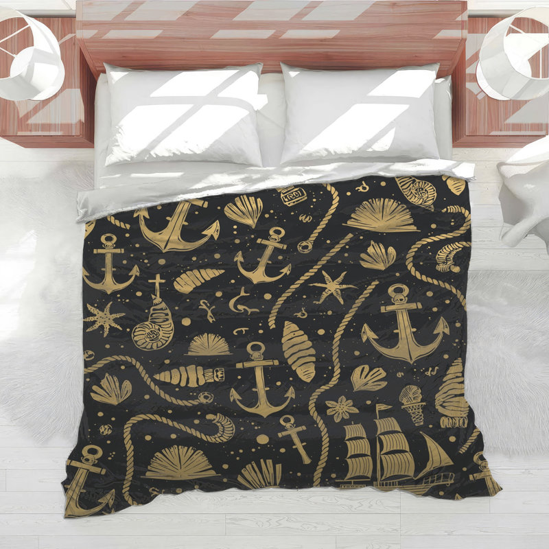 Édredon Nautical Sea Motifs, Très grand lit