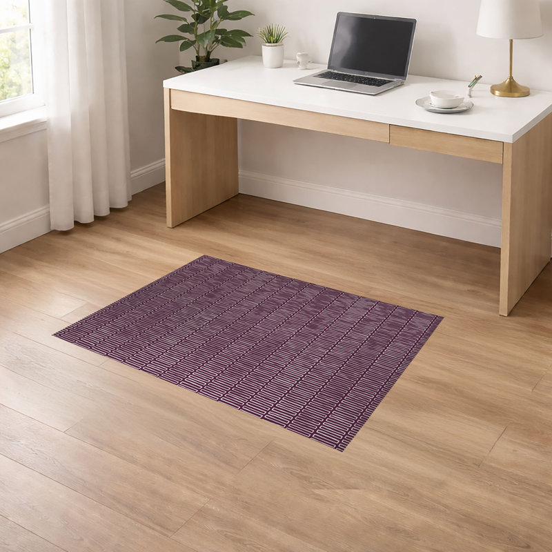 Tapis de bureau Block Block, L 60 po x P 36 po, Aubergine