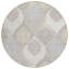 Tapis rond ivoire beige rond 8 po