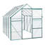 Serre en polycarbonate de 6 x 10 pi avec construction pour espace de jardinage extérieur Système de drainage spacieux