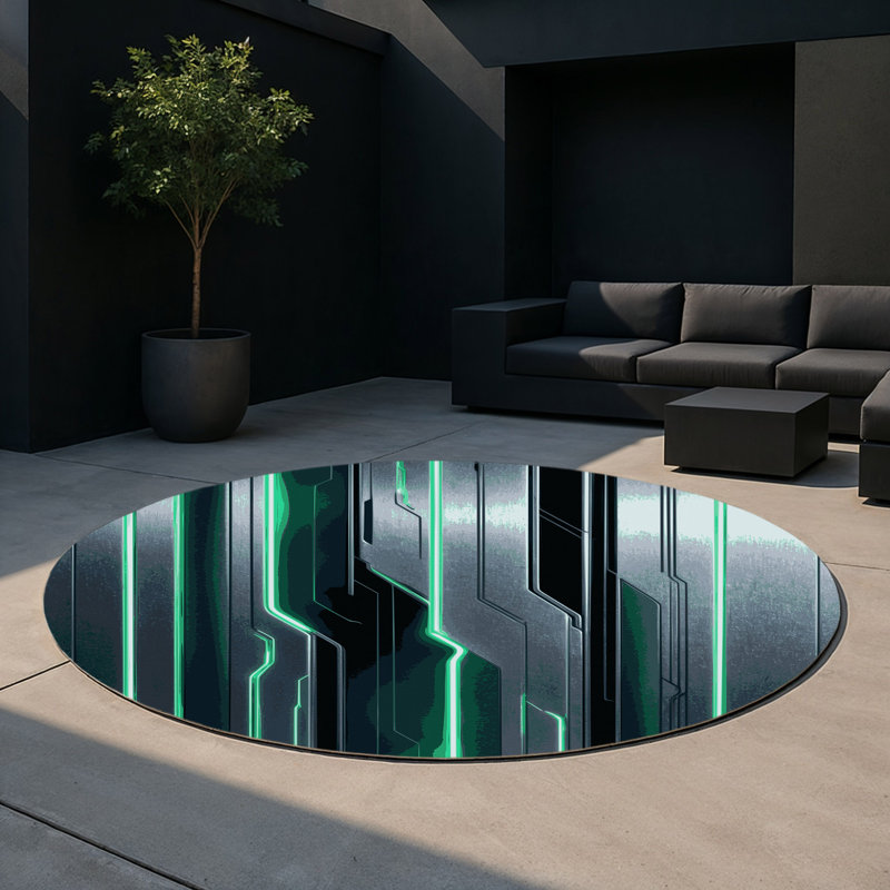Tapis intérieur et extérieur Intergalactic Drift, Rond 5 pi