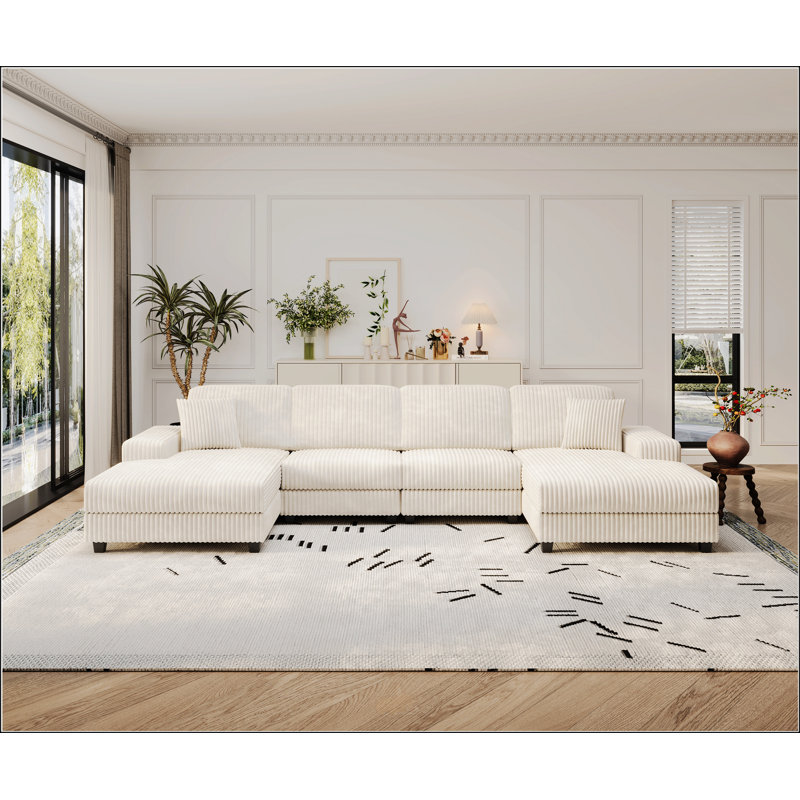 Convertible U-Shaped Combination Sofa