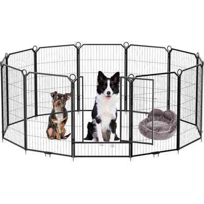 Grand parc portatif pour chien avec barrière