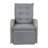 Vilborg Indoor/Outdoor Wicker Rattan Recliner with Flip-Up Side Table-1815736243-1815736240
