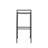 Svelte Minimalist 29.5" Seat Height Black Metal Armless Low Back Bar Stool with Integrated Footrest for Kitchen Islands and Home Bars-1368034363