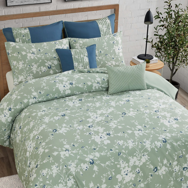 Lucky Brand Fianna Floral Comforter Sets, Twin Comforter + 3 Additional Pieces