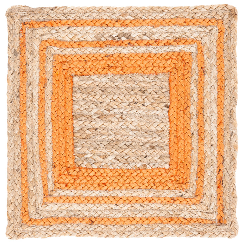 Tapis en jute de fibre naturelle Gatti, Carré 6 pi